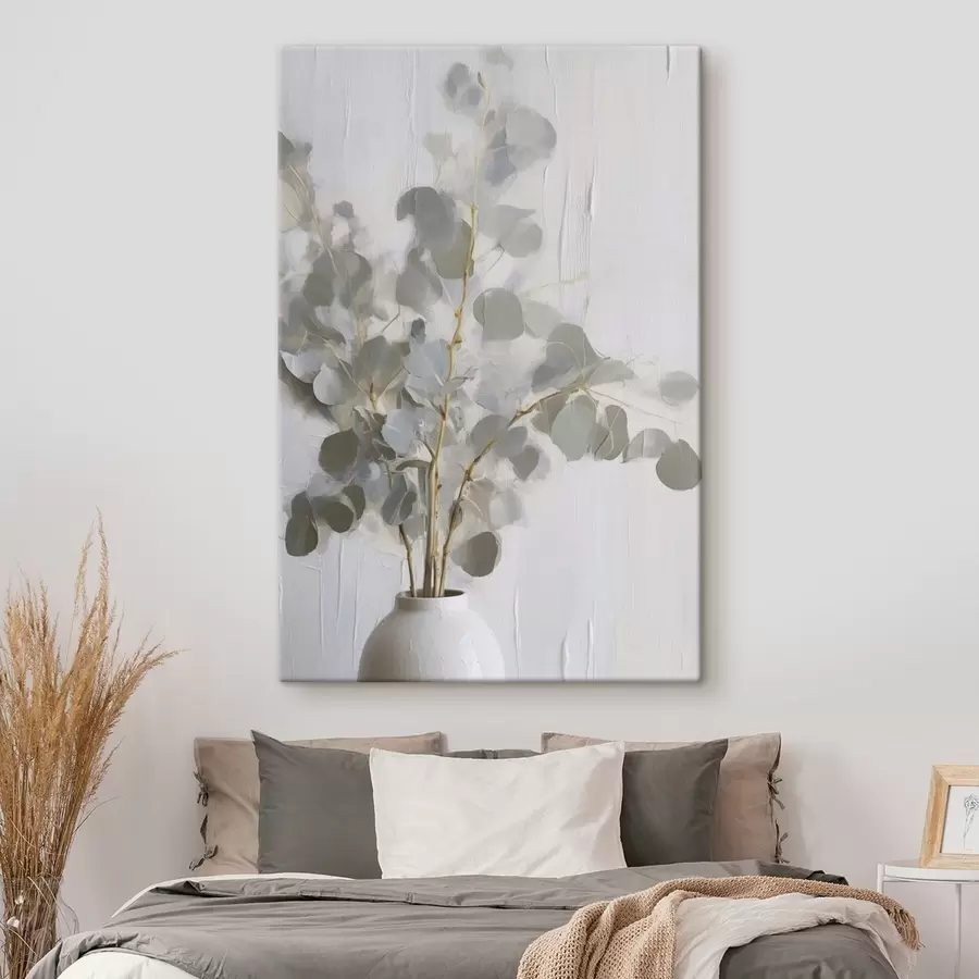 murales de pared Pintura imitación de ramitas en un jarrón s46719