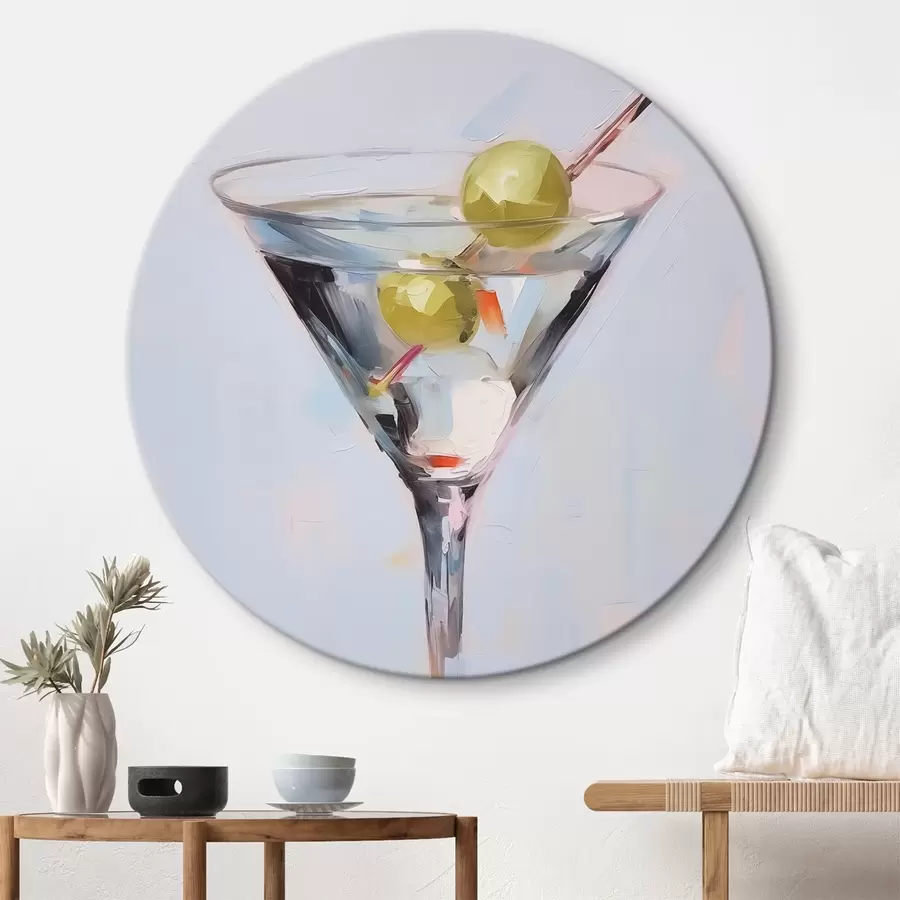 murales de pared Vaso con pintura imitación bebida r46717