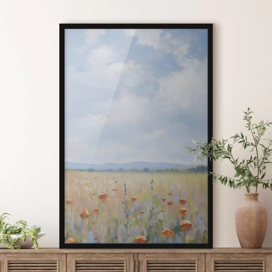 murales de pared Pintura de imitación de campo f46715