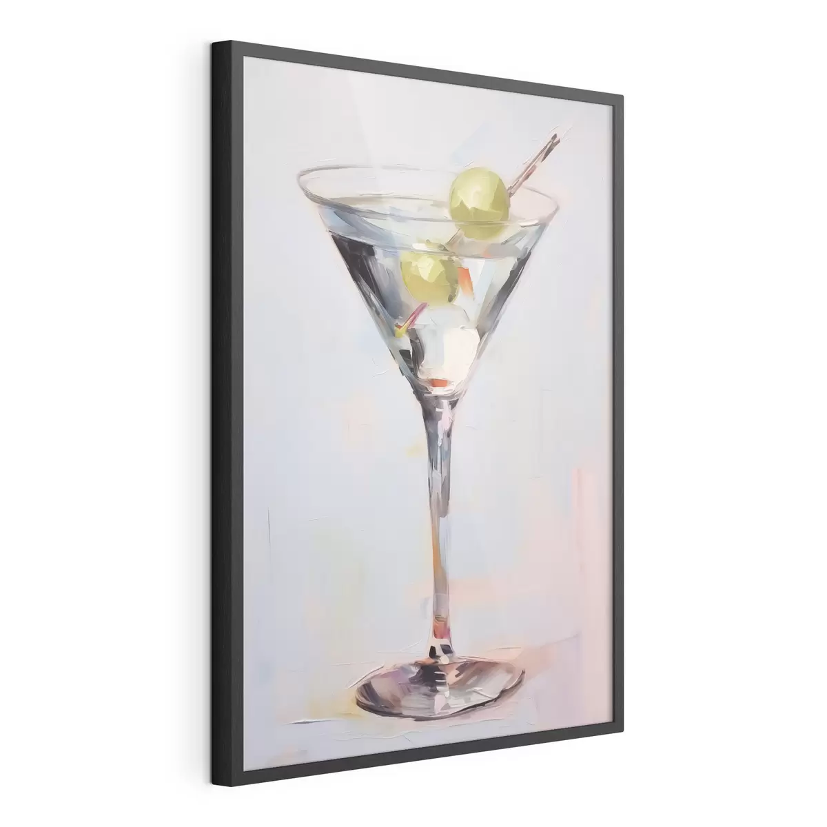 Poster Vaso con pintura imitación bebida f46717