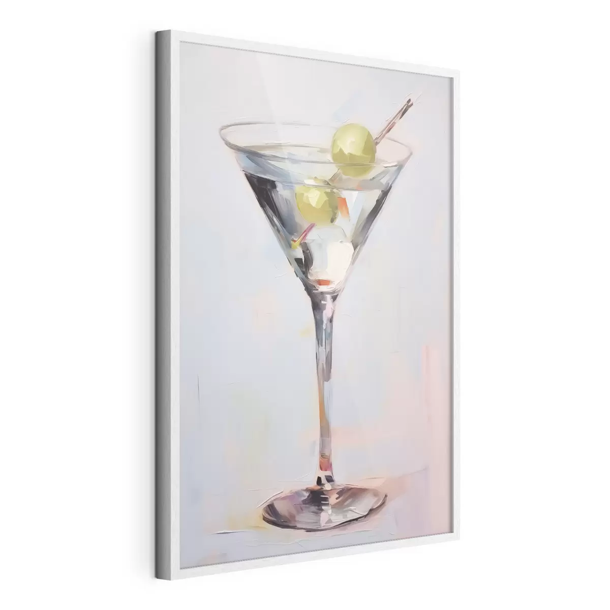 Poster Vaso con pintura imitación bebida f46717