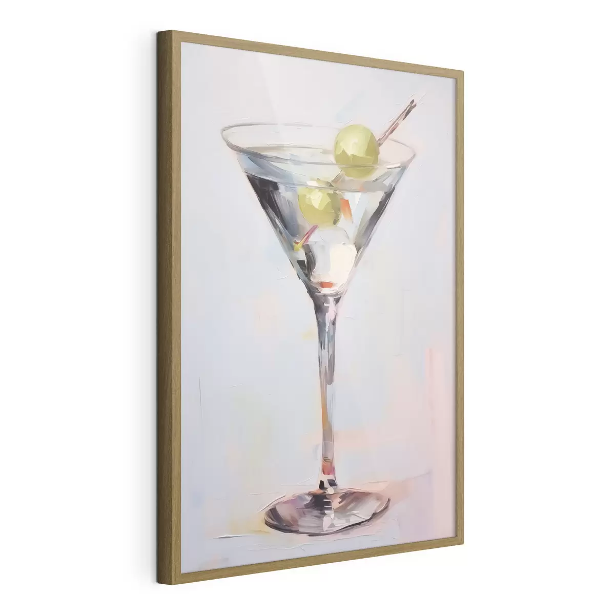 Poster Vaso con pintura imitación bebida f46717