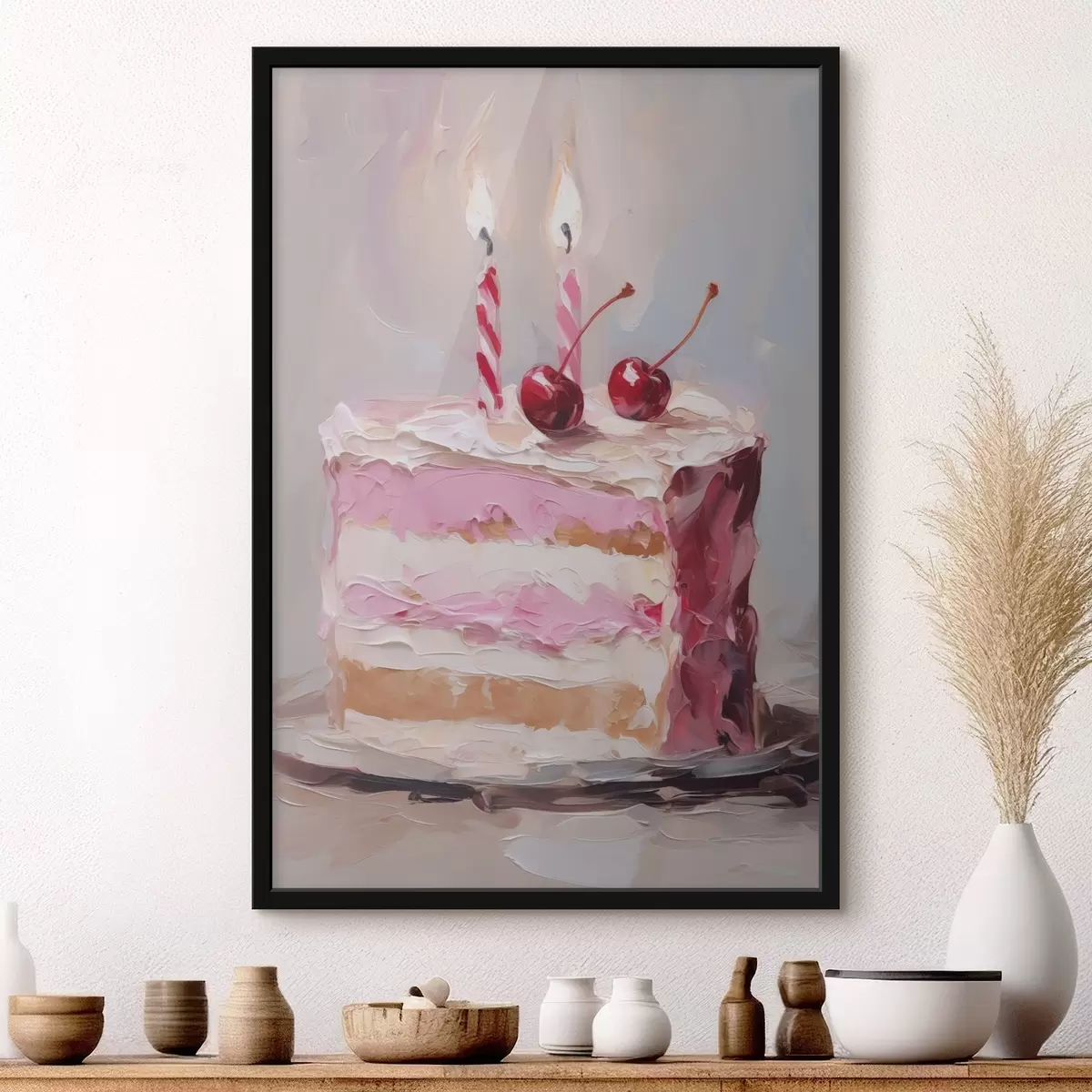 Poster Una tarta que imita una pintura f46718