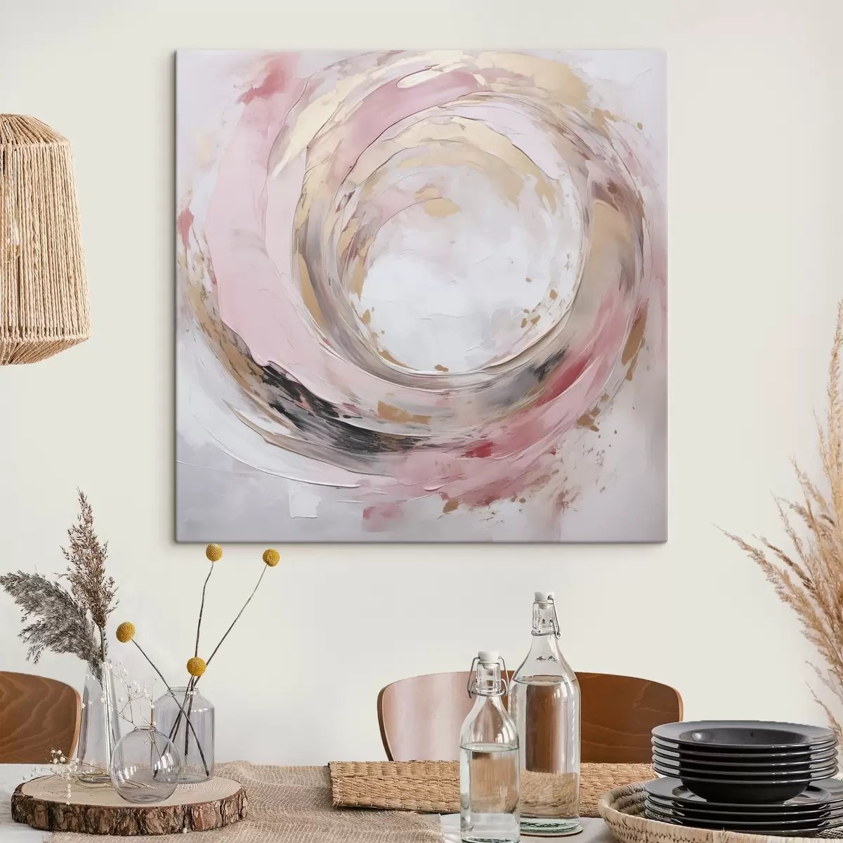 murales de pared Torbellino, pintura de imitación s46744