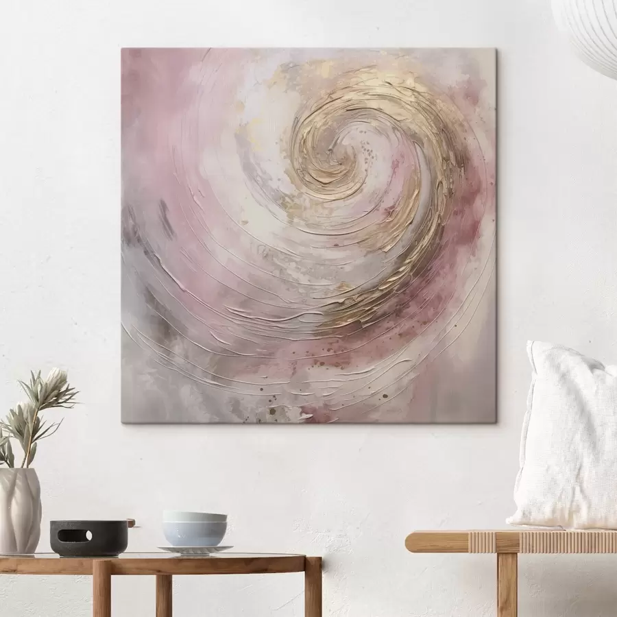 murales de pared Remolino abstracto, pintura de imitación s46745