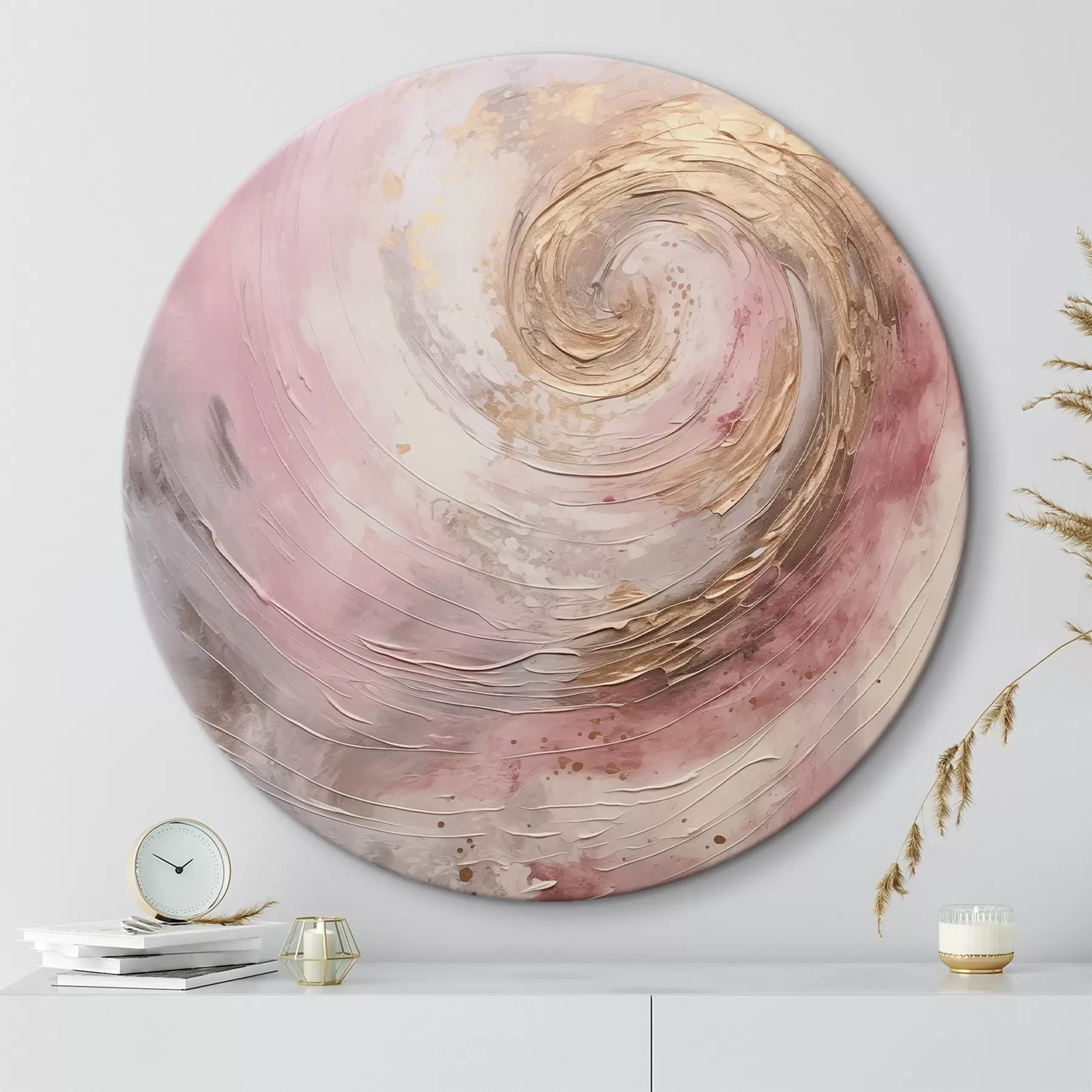 murales de pared Remolino abstracto, pintura de imitación r46745