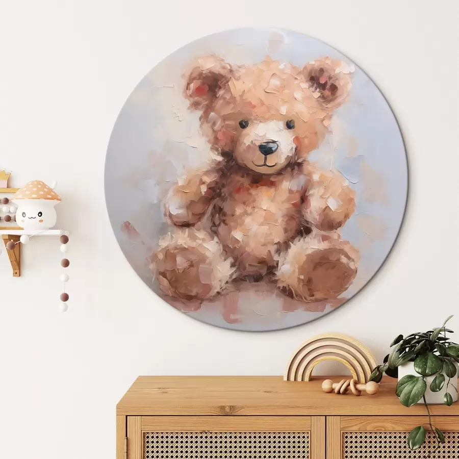 murales de pared Oso de peluche, pintura de imitación r46747