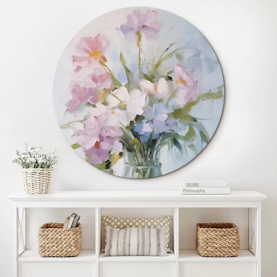 murales de pared Ramo de flores en un jarrón imitación de pintura r46751