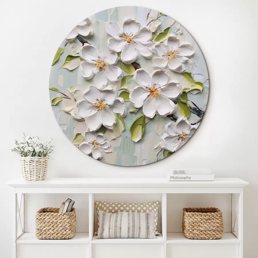 murales de pared Pintura imitación flores r46754