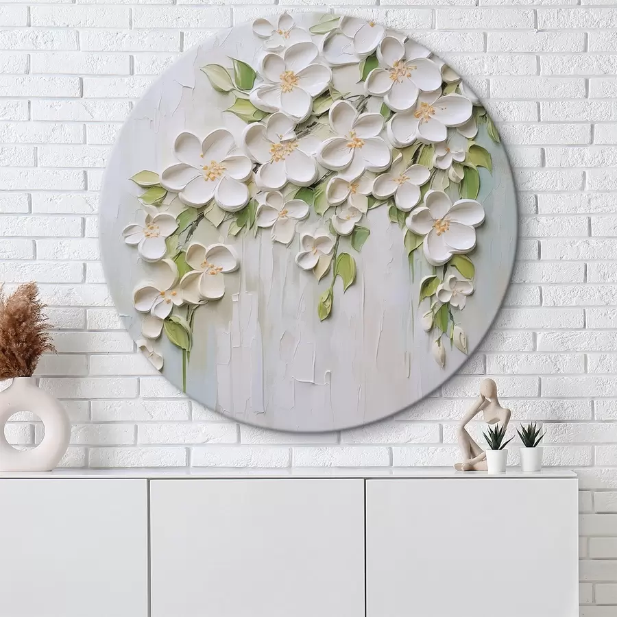 murales de pared Flores abstractas imitación de pintura r46755