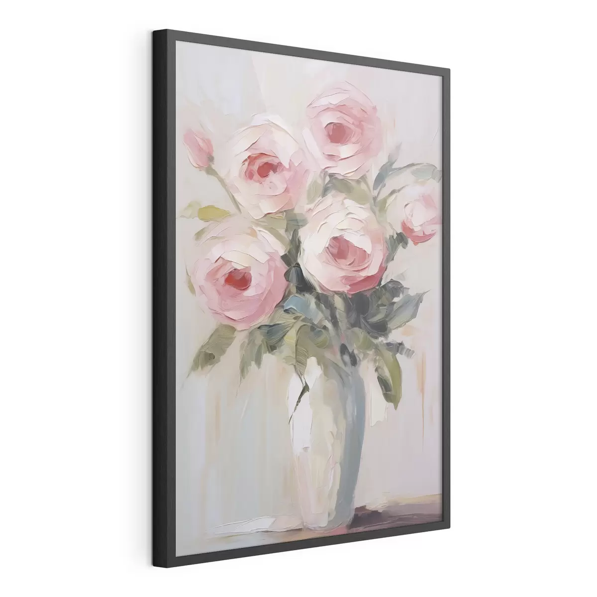 Poster Cuadro imitación de rosas en un jarrón f46742