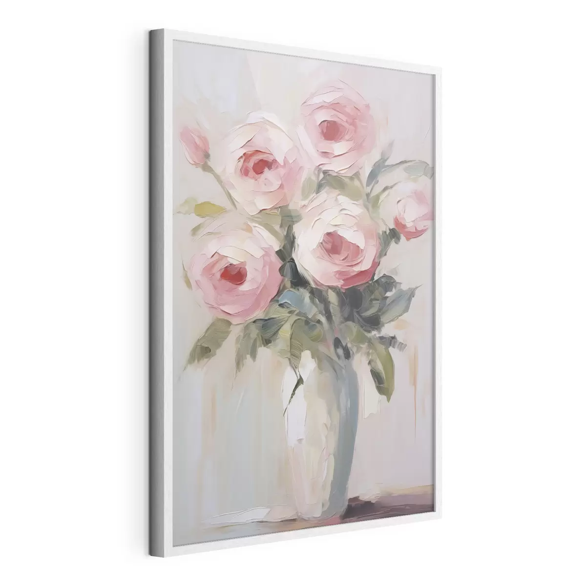 Poster Cuadro imitación de rosas en un jarrón f46742