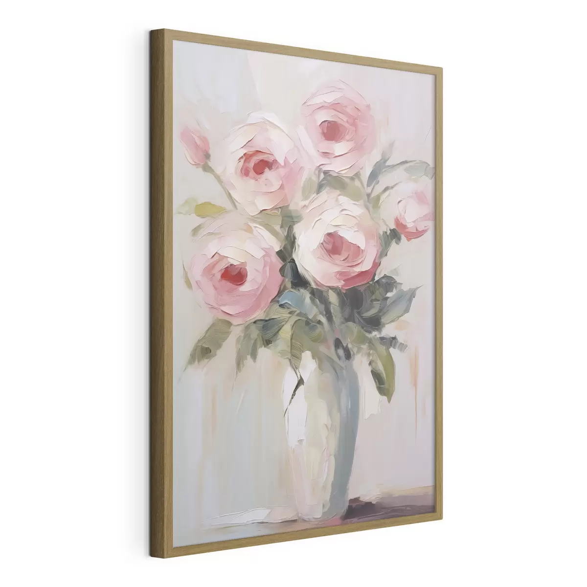 Poster Cuadro imitación de rosas en un jarrón f46742
