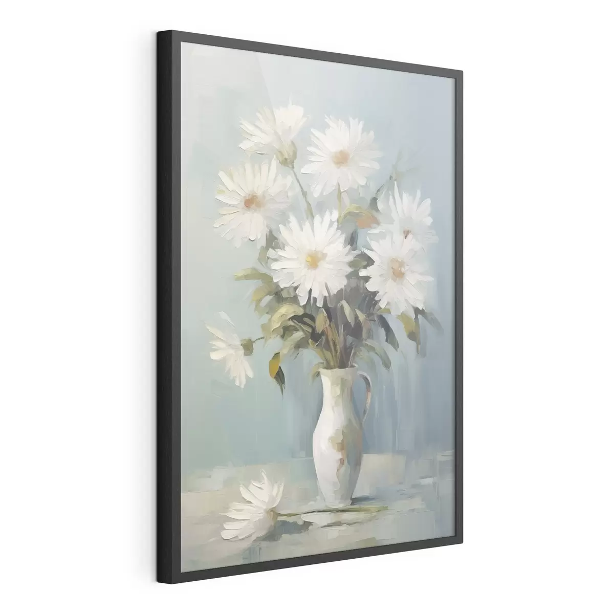 Poster Flores en un jarrón, pintura de imitación f46743