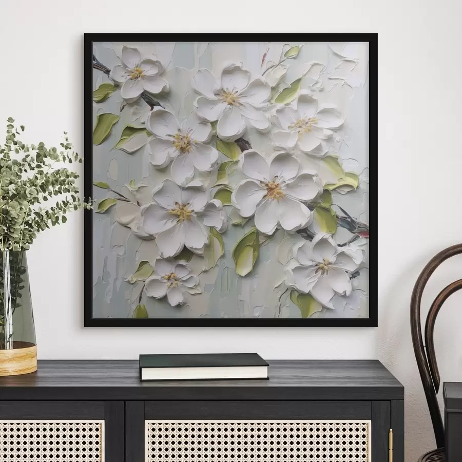 murales de pared Pintura imitación flores f46754