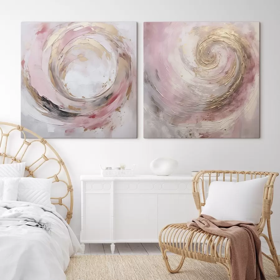 murales de pared Pintura abstracta imitación remolino m01028