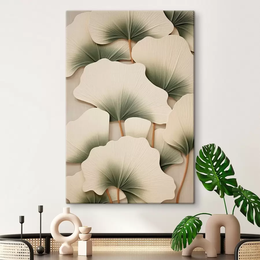 murales de pared Hojas decorativas de ginkgo s46729