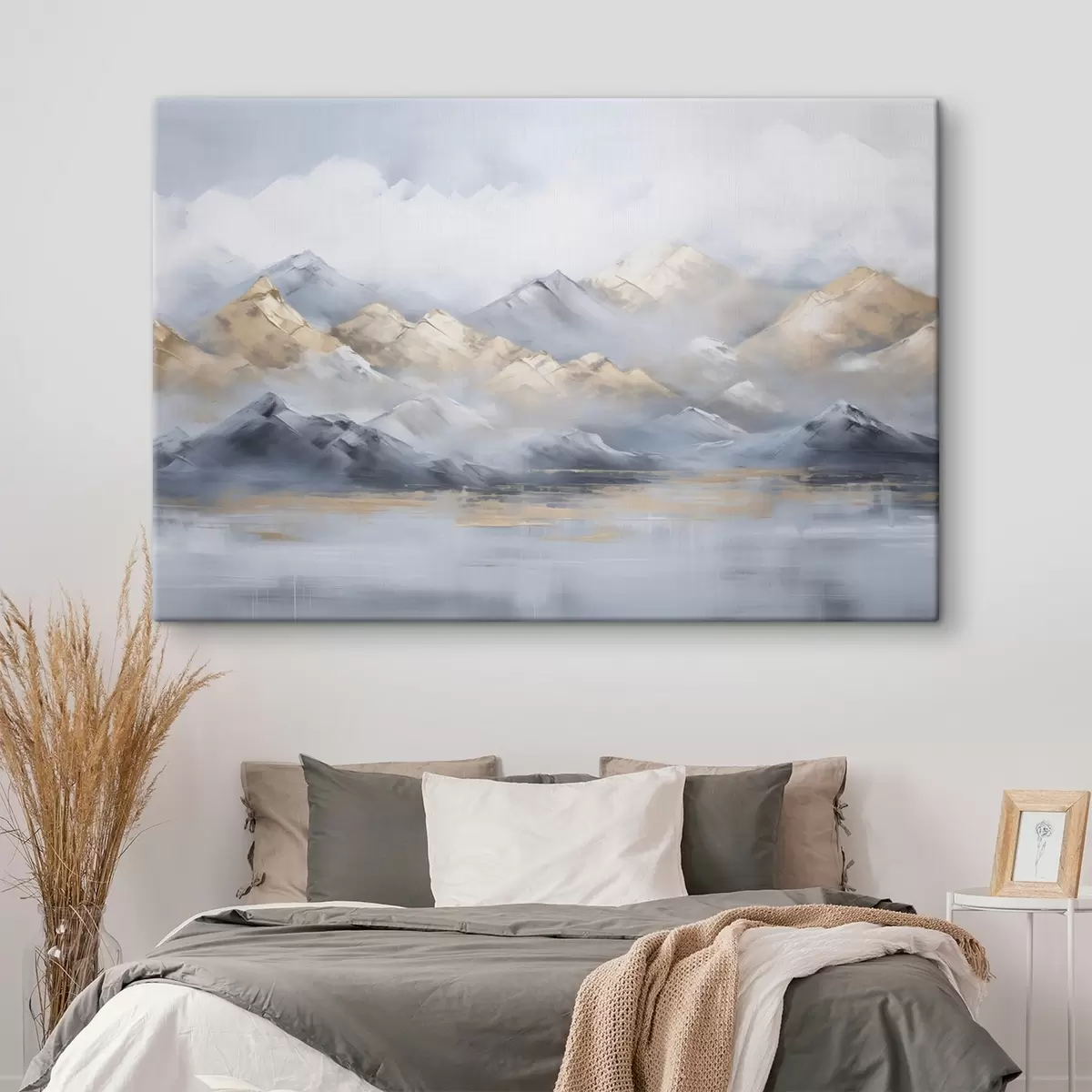 murales de pared Paisaje de montaña imitación de pintura s46765