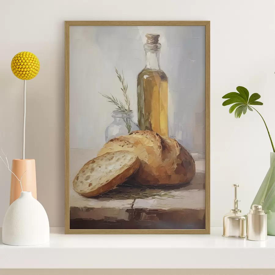 murales de pared Pan en la mesa f46759