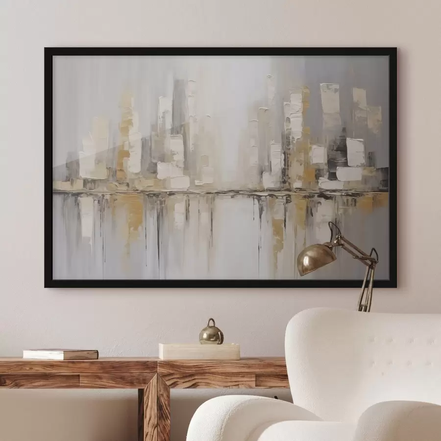 murales de pared Imitaciones abstractas de pinturas de ciudades f46761
