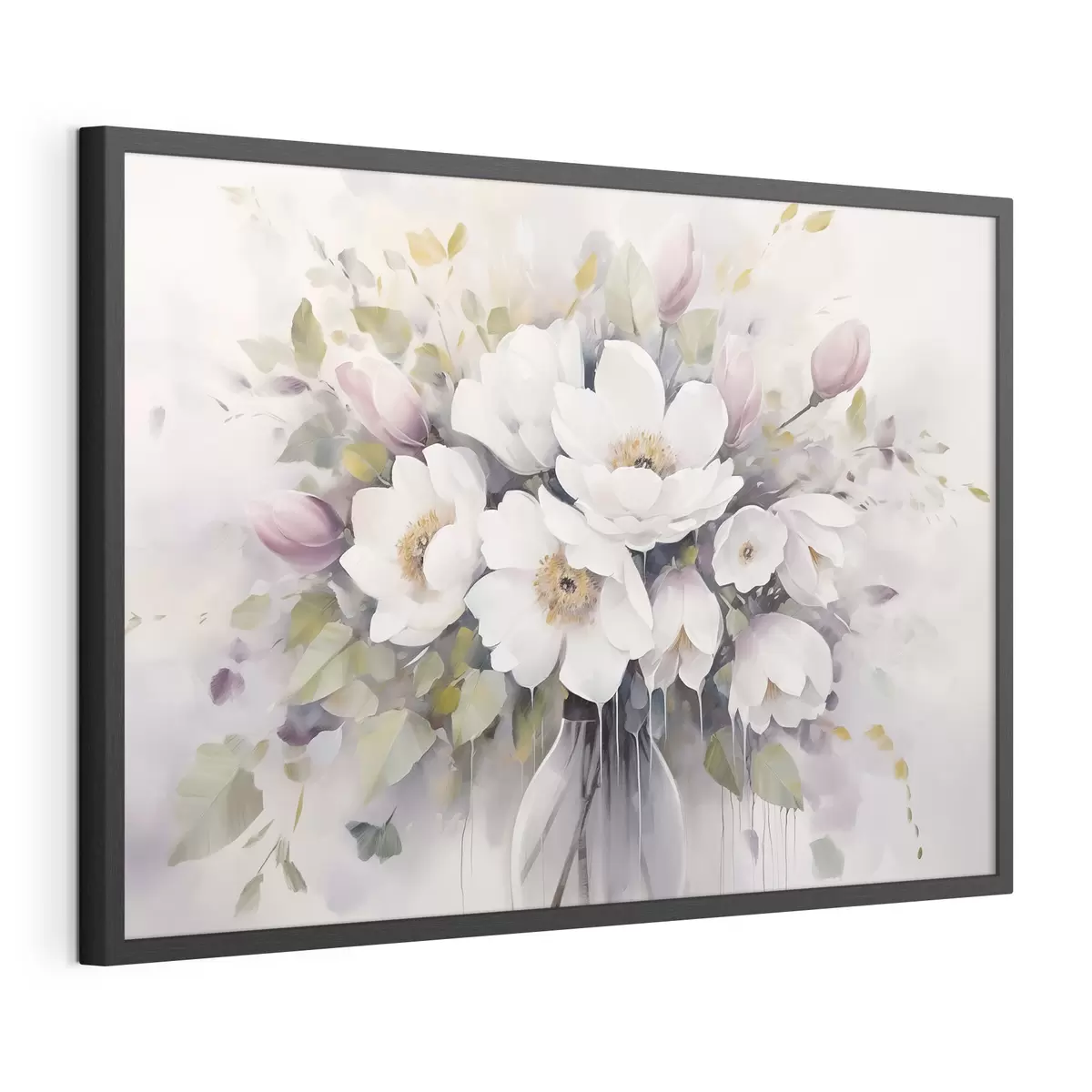 Poster Flores en un jarrón, pintura de imitación f46763