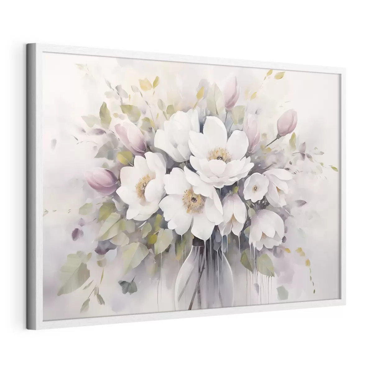 Poster Flores en un jarrón, pintura de imitación f46763
