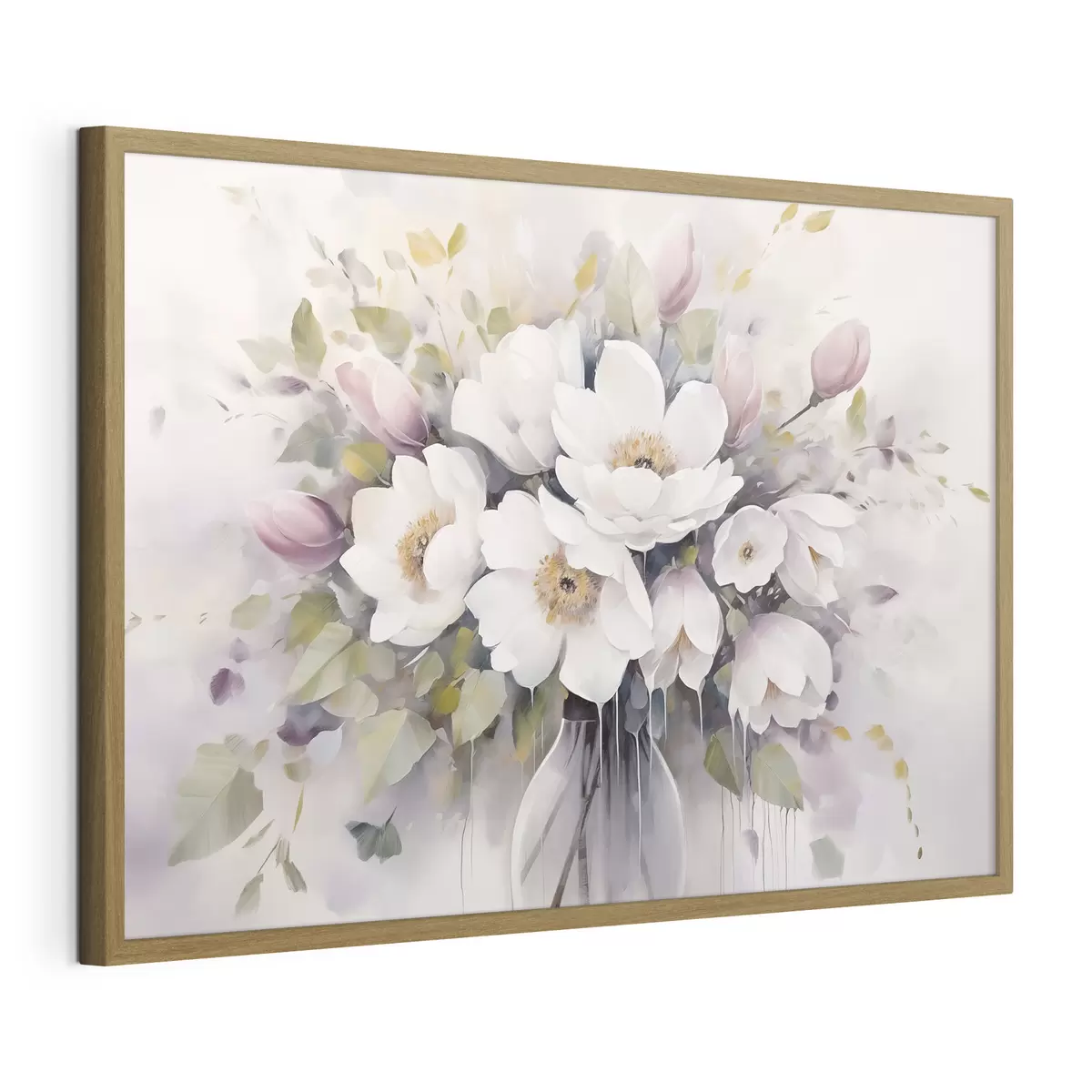 Poster Flores en un jarrón, pintura de imitación f46763