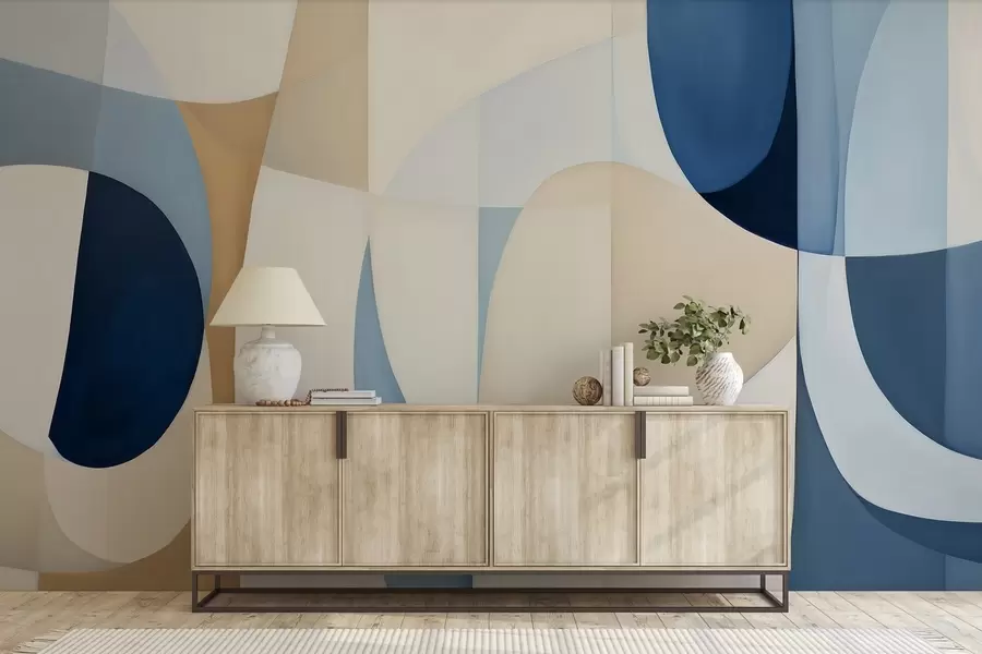 murales de pared Geometría en acuarela w04837