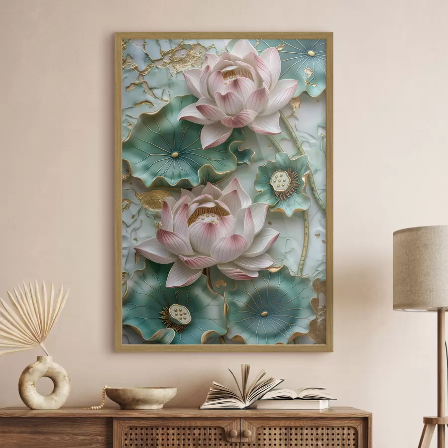 murales de pared Flores de loto f46798