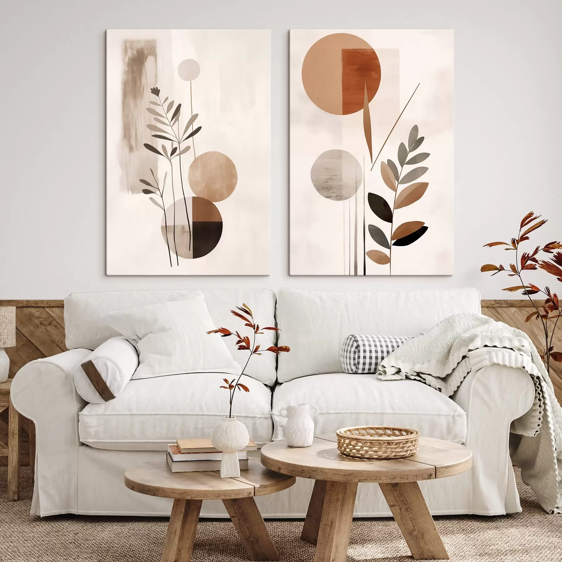 murales de pared Abstracciones con plantas m01036