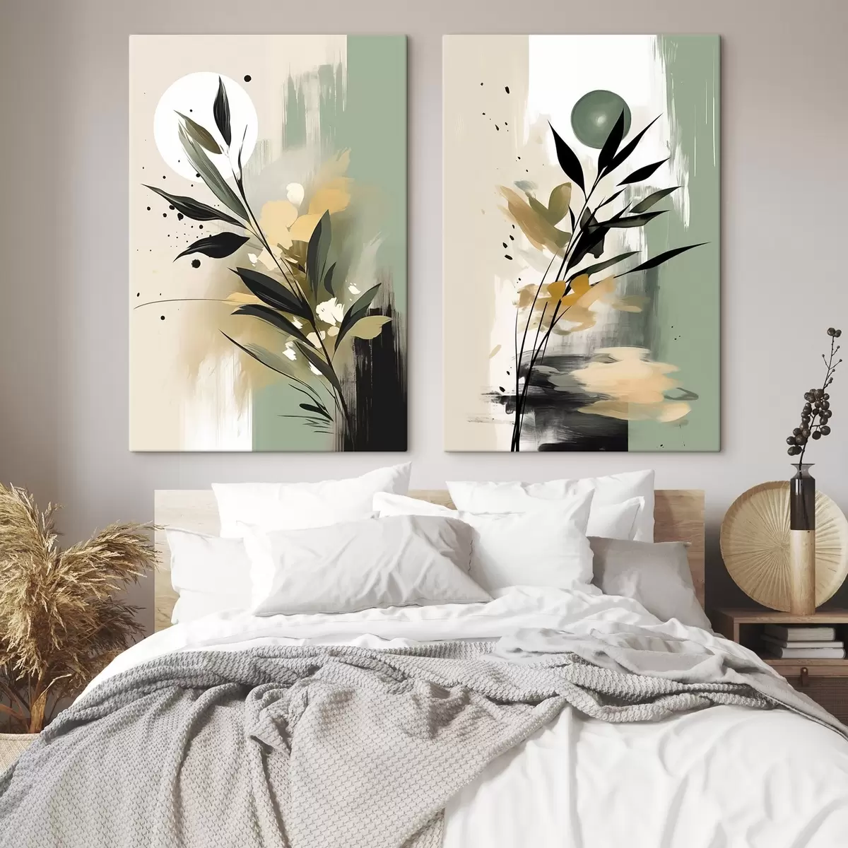 murales de pared Abstracciones con plantas m01038