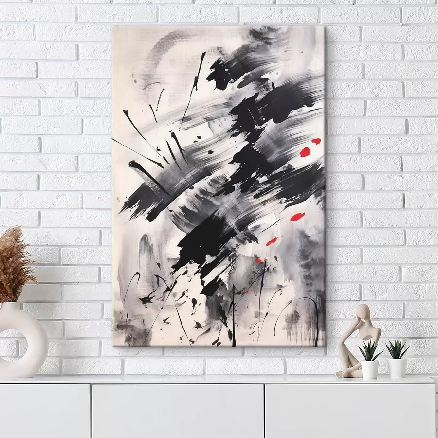 murales de pared Abstracción con imitación de salpicaduras y pinceladas. s46783