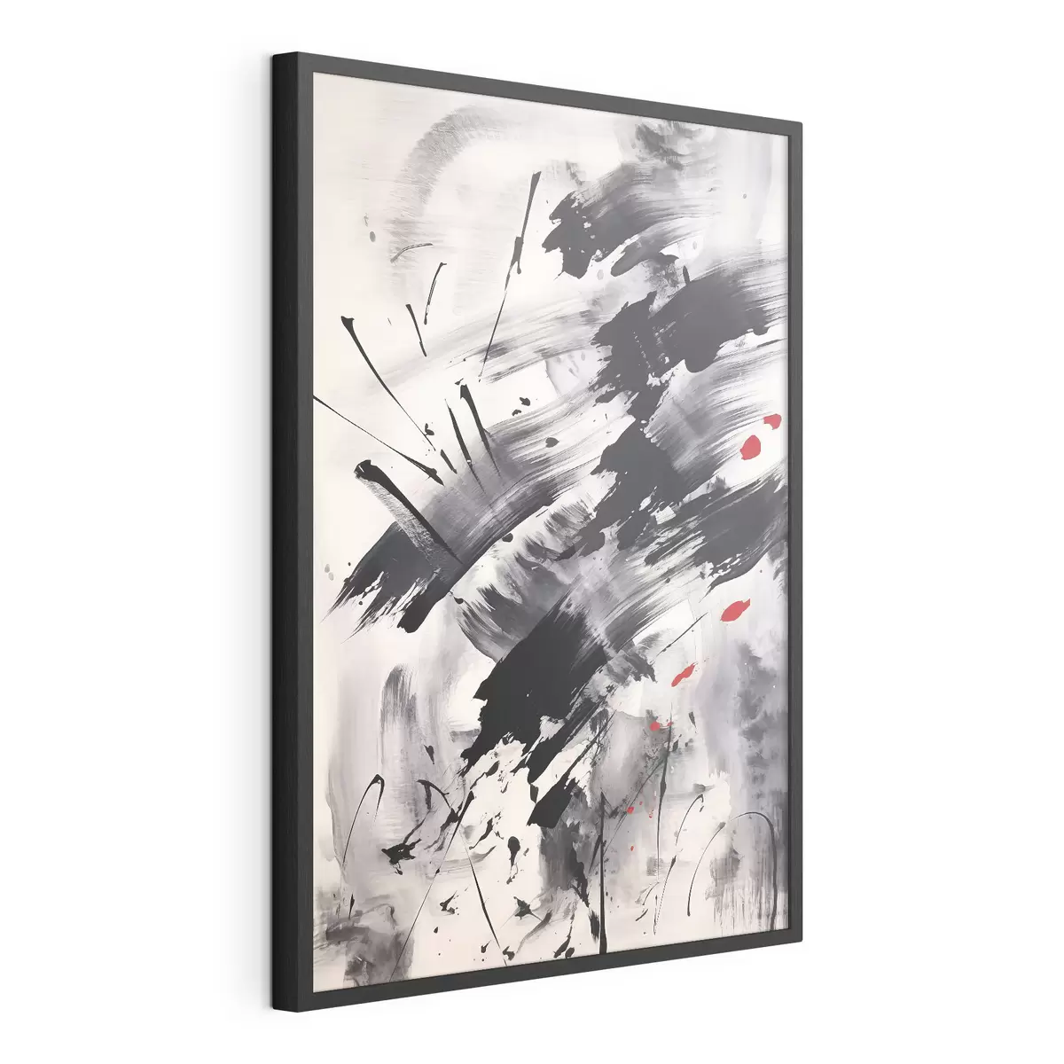 Poster Abstracción con imitación de salpicaduras y pinceladas f46783