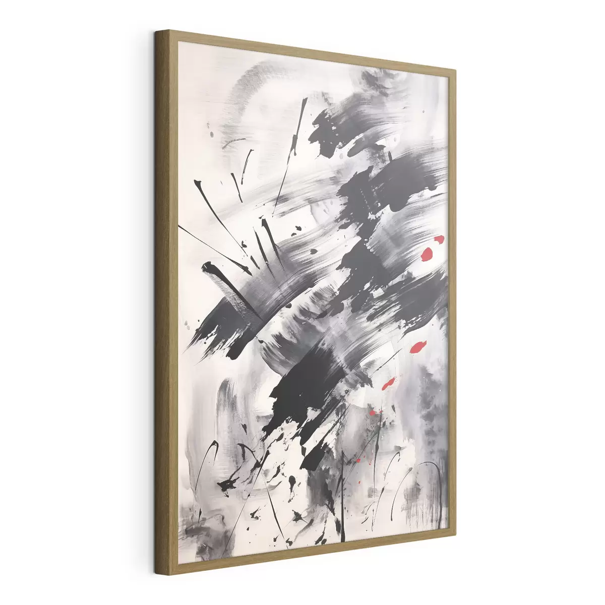 Poster Abstracción con imitación de salpicaduras y pinceladas f46783