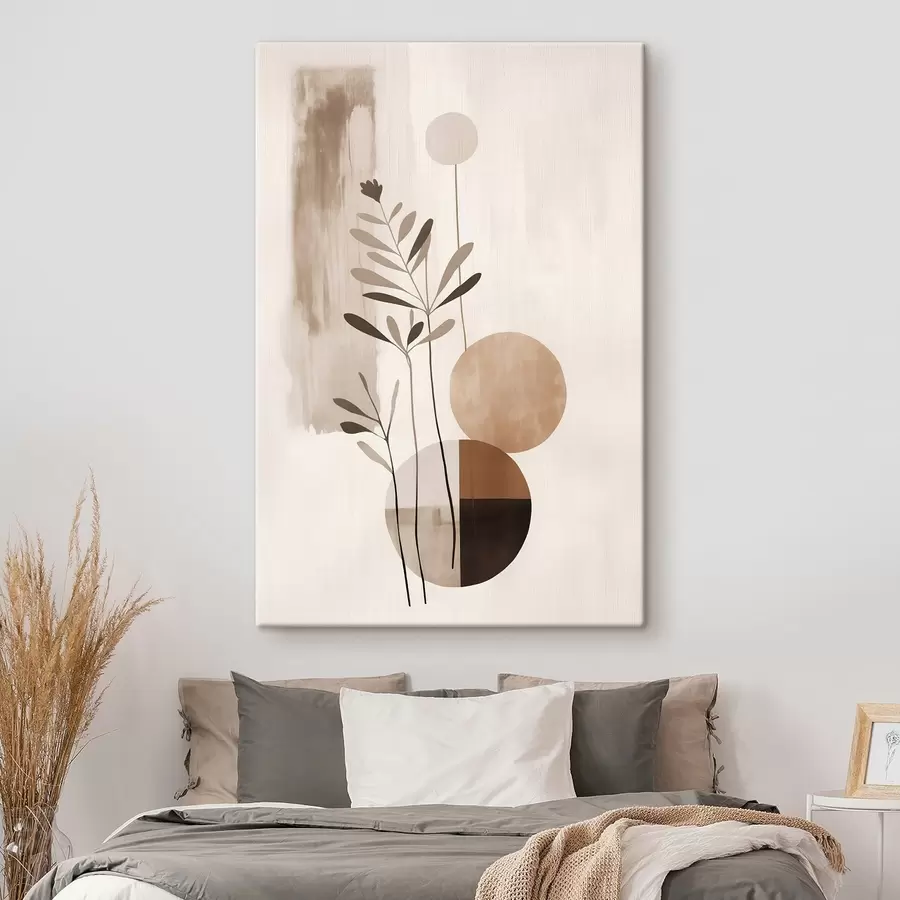 murales de pared Abstracción con una planta s46782