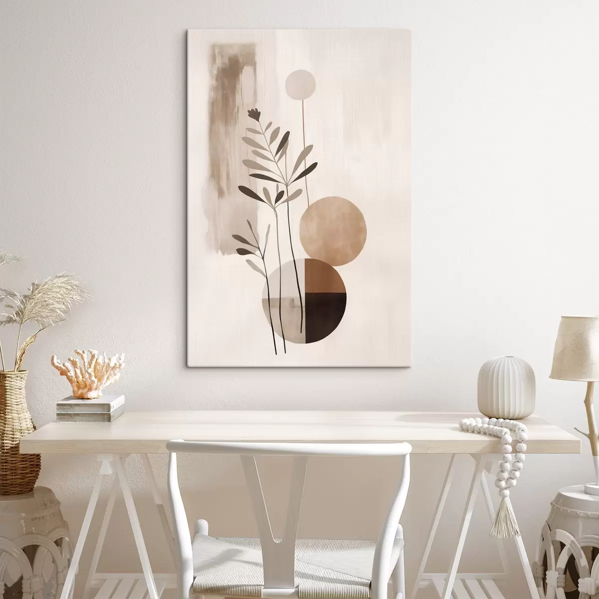 murales de pared Abstracción con una planta s46782