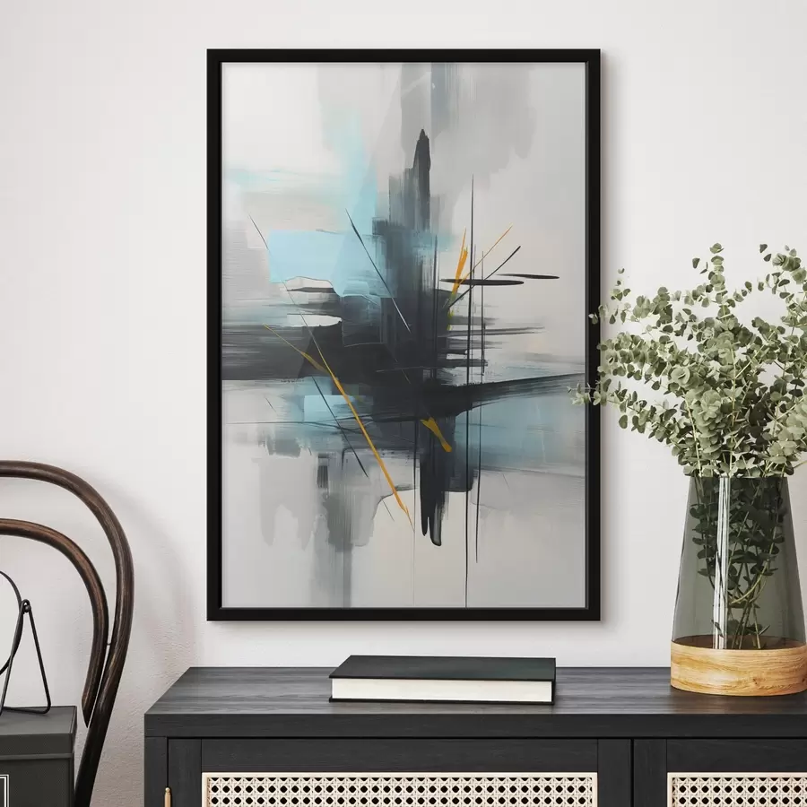 murales de pared Abstracción con imitación de salpicaduras y pinceladas. f46789