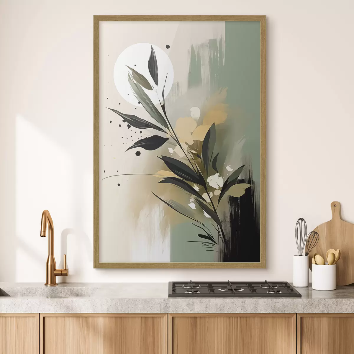 Poster Una ramita sobre verde f46790