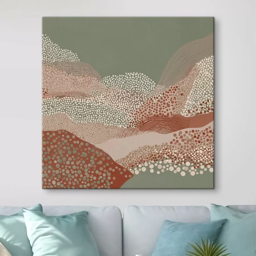 murales de pared Paisaje en una interpretación estilizada s46652