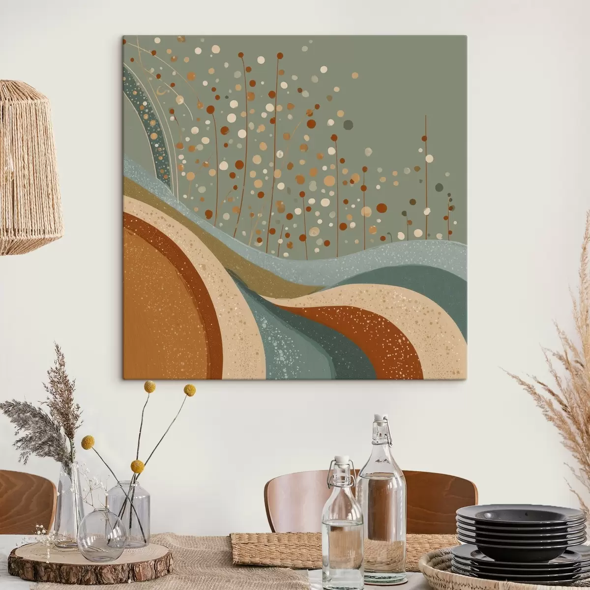 murales de pared Composición con pequeños elementos decorativos s46653