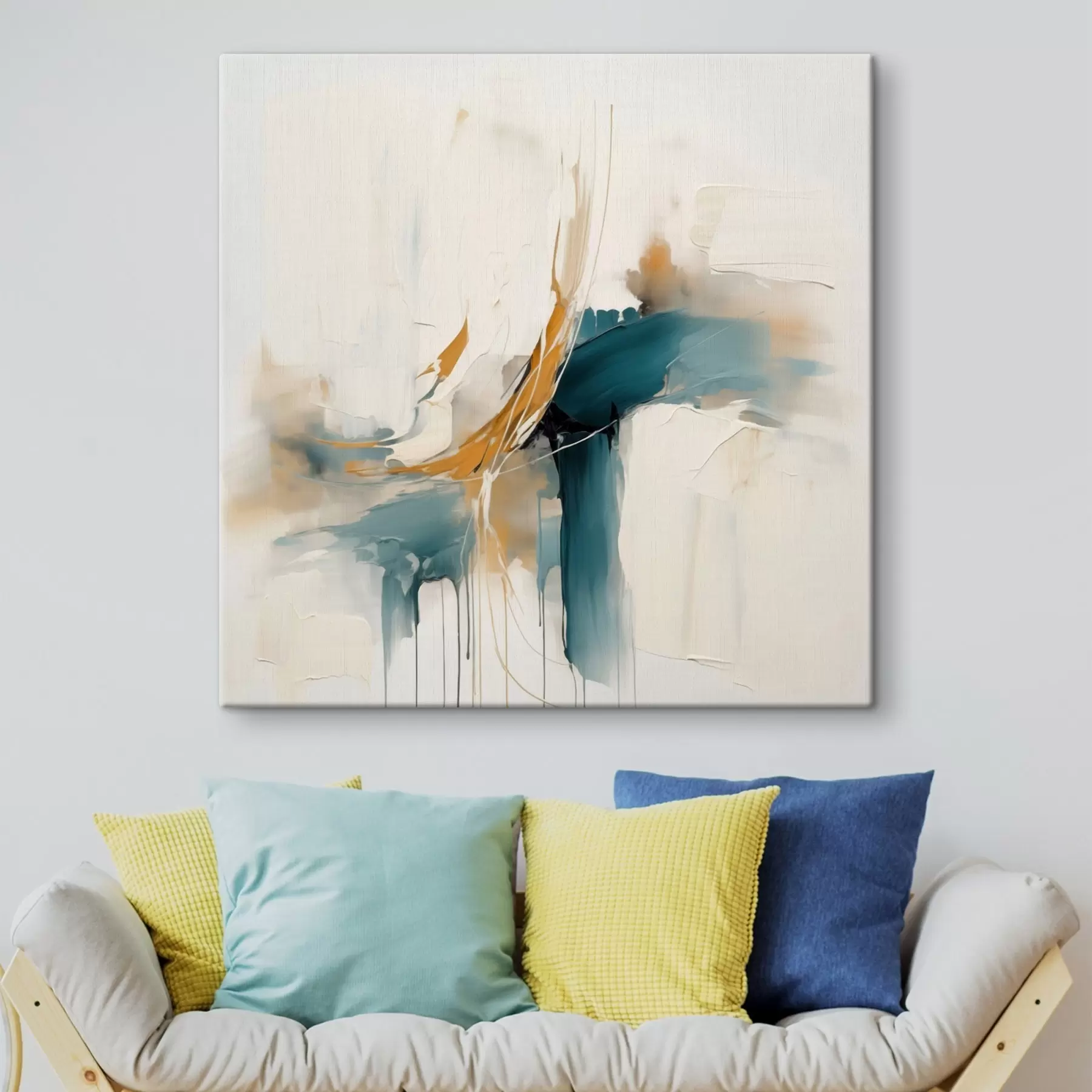 murales de pared Abstracción dinámica con elementos texturizados s46657