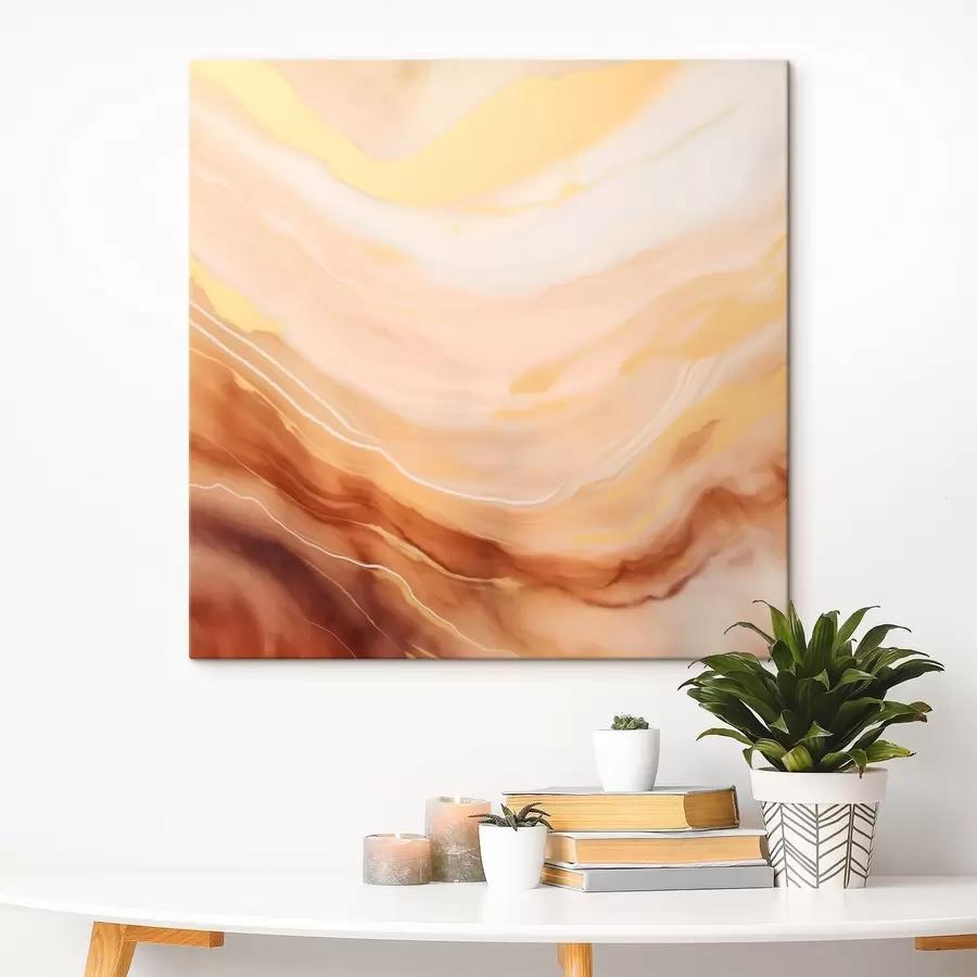 murales de pared Abstracción en una paleta de colores pastel con formas naturales. s46660