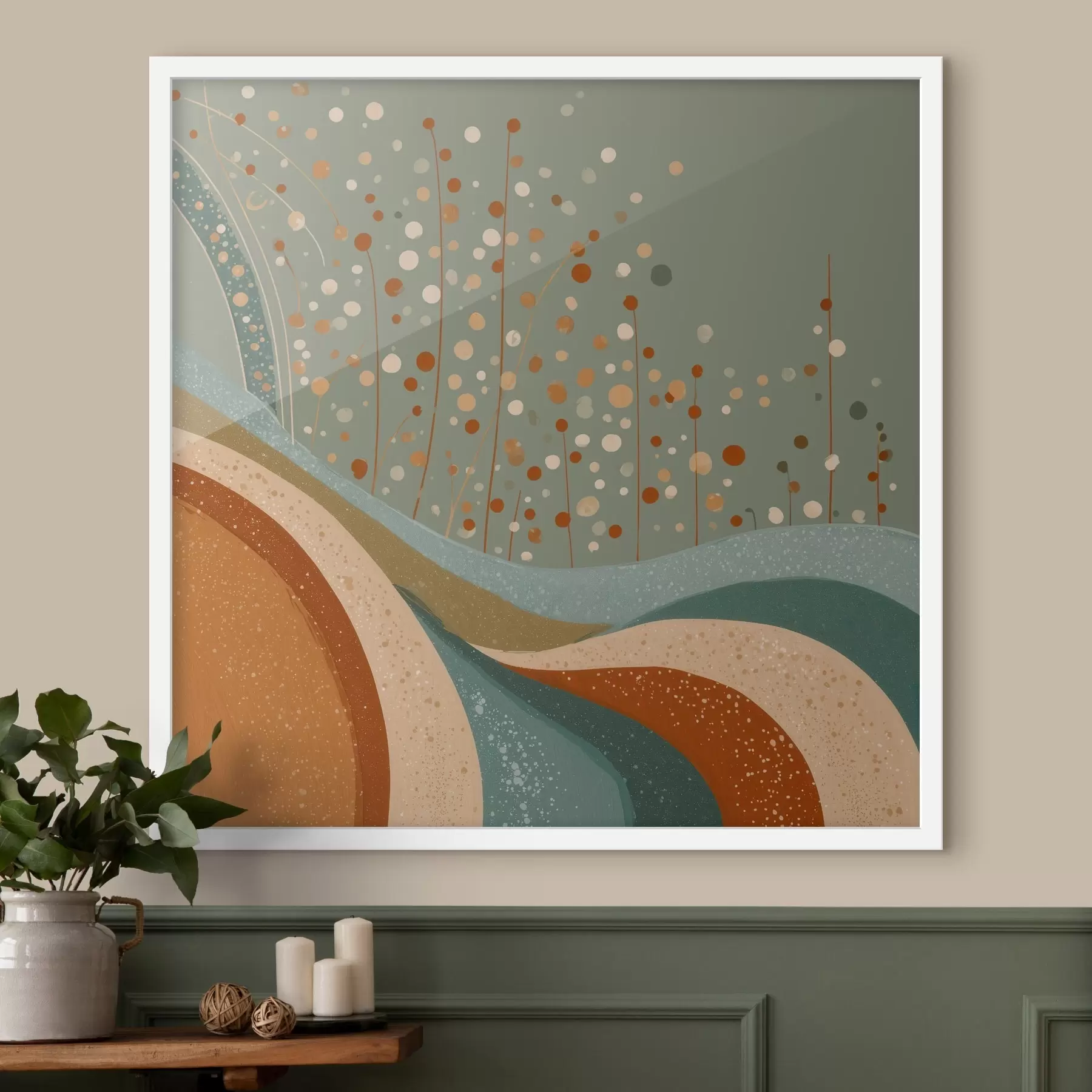 murales de pared Composición con pequeños elementos decorativos f46653