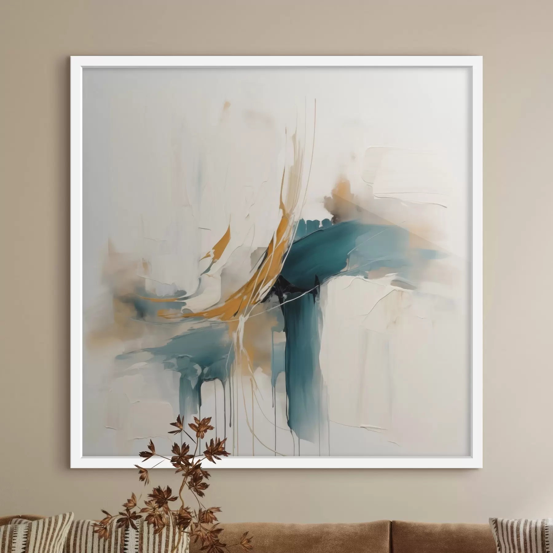 murales de pared Abstracción dinámica con elementos texturizados f46657