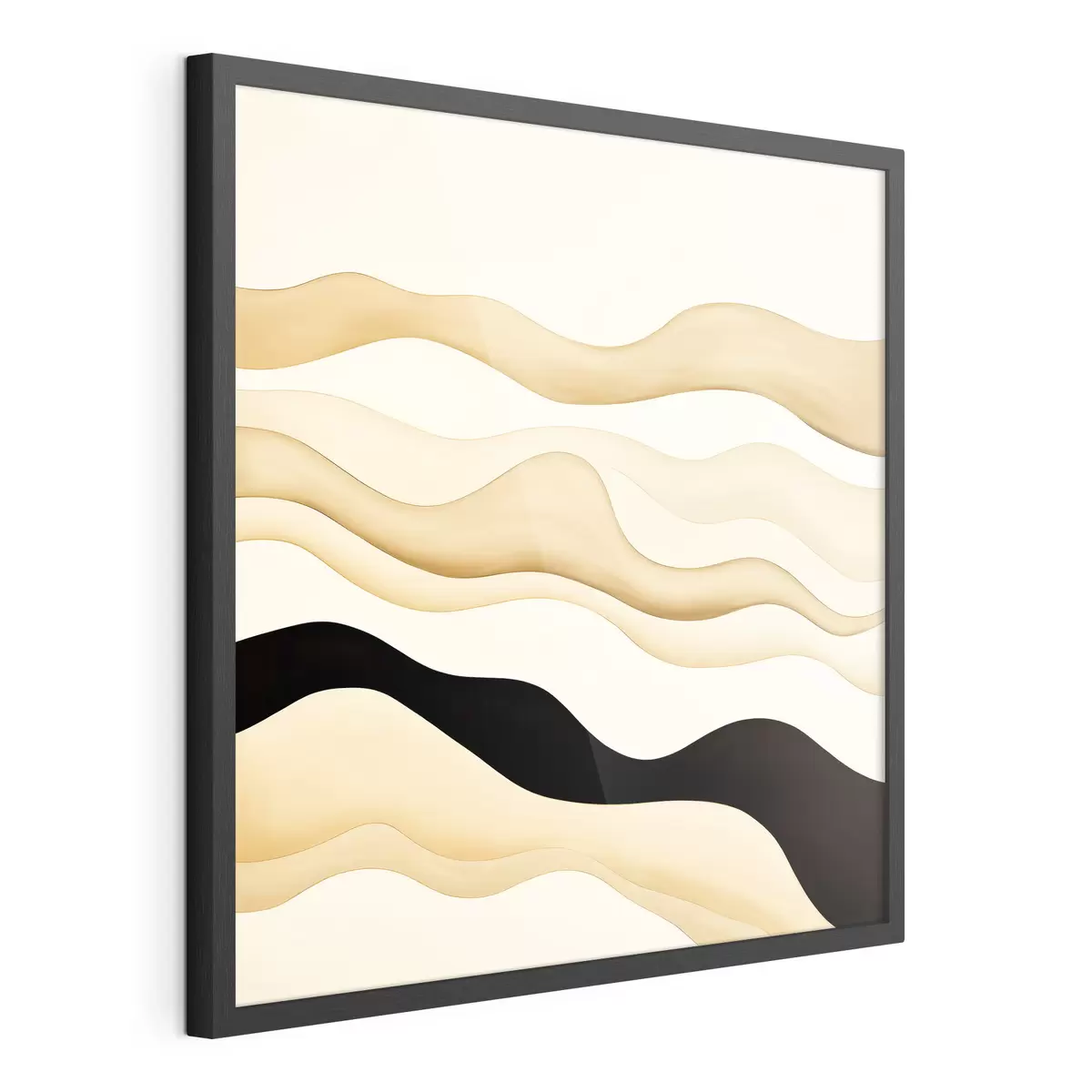Poster Motivo decorativo con líneas suaves en una gama contrastada f46662