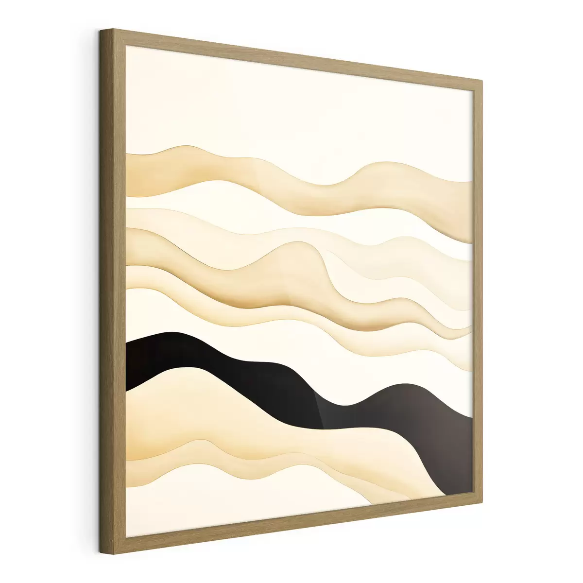 Poster Motivo decorativo con líneas suaves en una gama contrastada f46662
