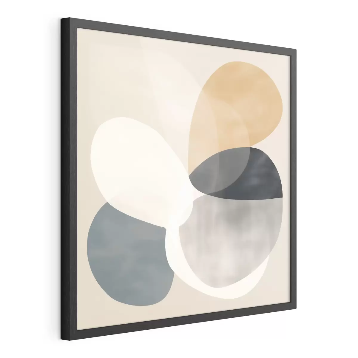 Poster Abstracción minimalista con formas geométricas suaves f46664