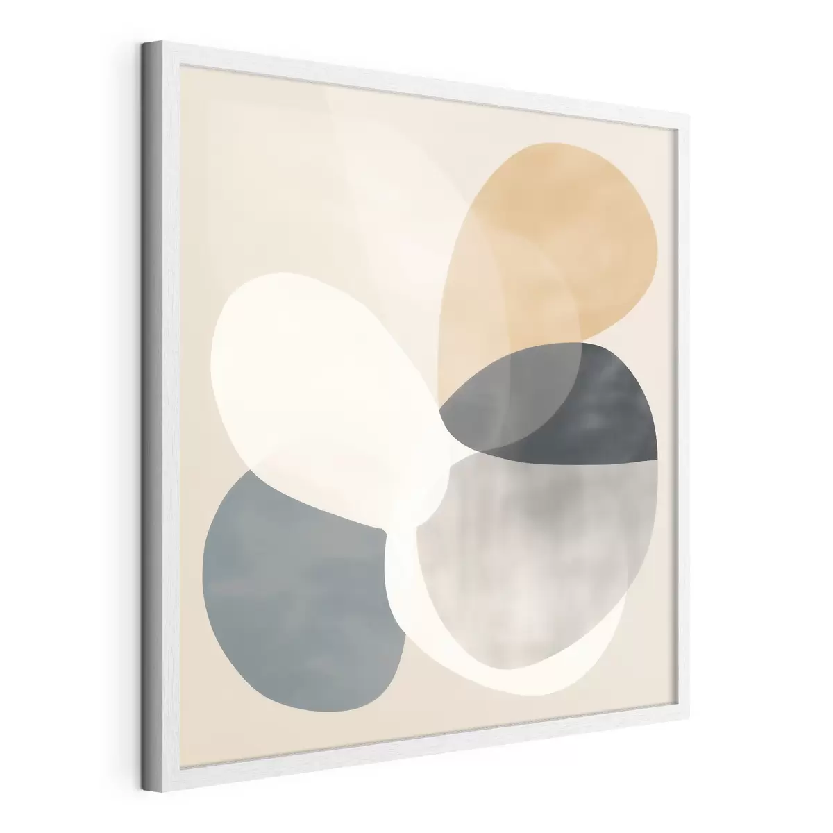 Poster Abstracción minimalista con formas geométricas suaves f46664