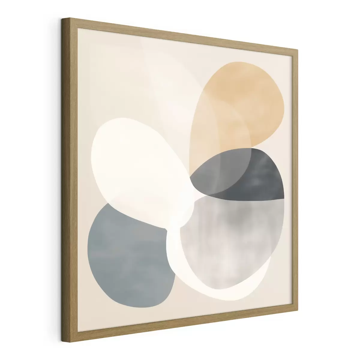 Poster Abstracción minimalista con formas geométricas suaves f46664