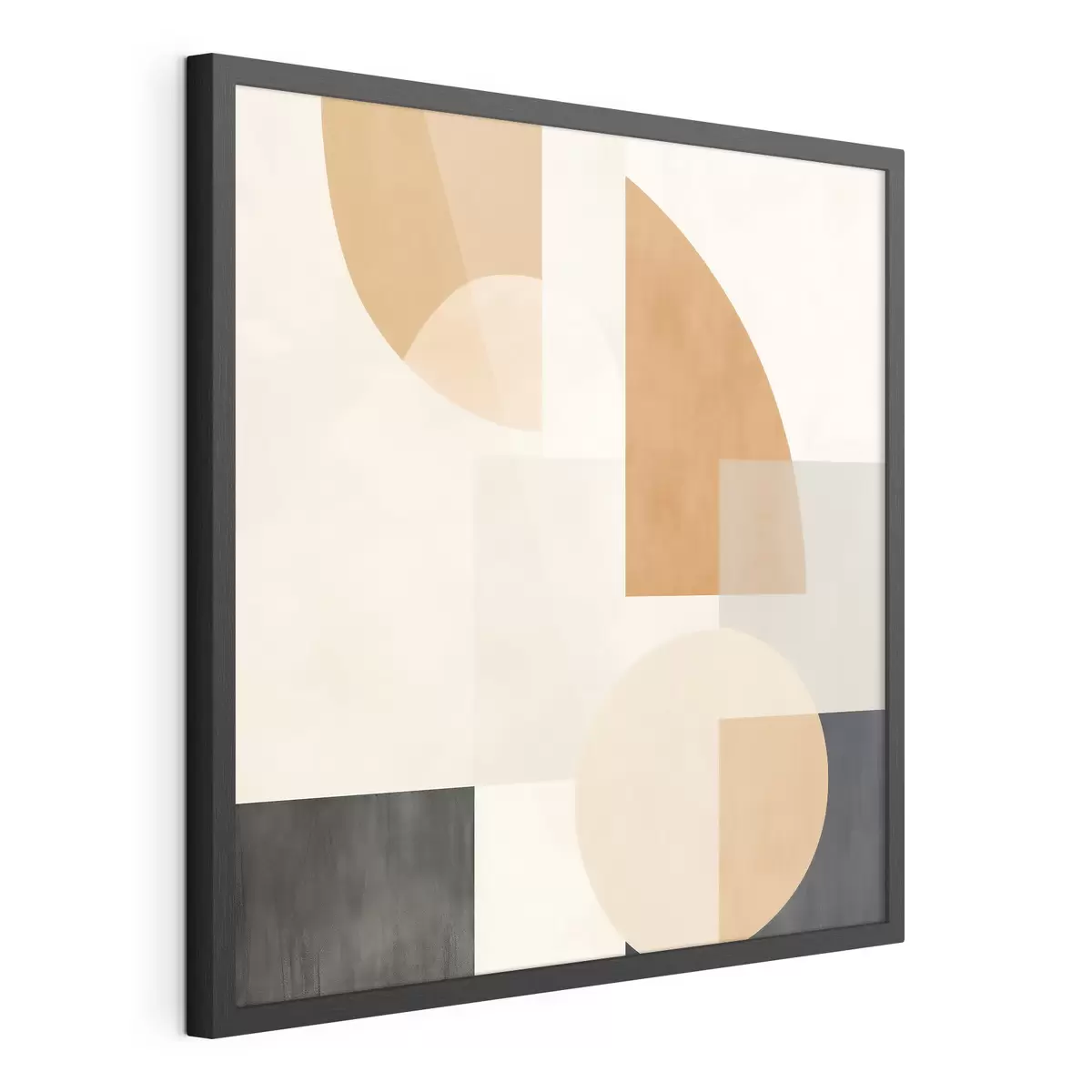 Poster Geometría artística que combina formas circulares y lineales f46665